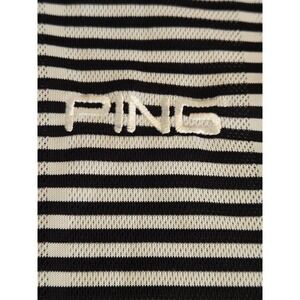 PING Collection Dry Fiber Dynamics Men's Striped Golf Polo Shirt Size Large